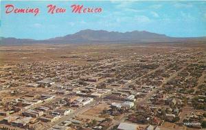 1960's DEMING, New Mexico Aerial Birdseye View Petley postcard 2321