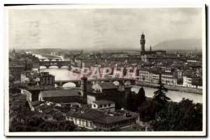 Old Postcard Panorama Firenze Visto dal Piazzale Michelangelo