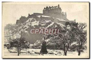 Old Postcard Edinburgh Castle