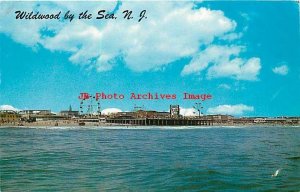 NJ, Wildwood-By-The-Sea, New Jersey, Marine Pier, Boardwalk, Tichnor No K8694