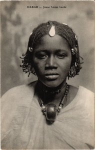 PC JEUNE FEMME LAOBE ETHNIC TYPES SENEGAL (a35555)