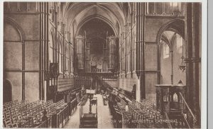 Kent; Choir West, Rochester Cathedral PPC By Valentines, Unused, c 1920's 