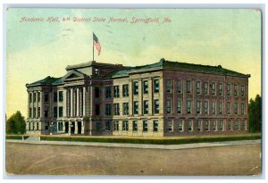 1909 Academic Hall District State Normal Exterior Springfield Missouri Postcard