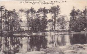 New York Mount Mcgregor New York State Veterans Rest Camp Artist LAke and Sta...