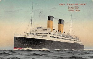 RMS Empress of France Canadian Pacific Ship 1920 