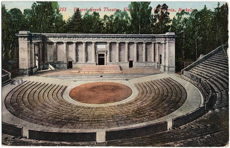 1912 Berkeley CA Hearst Theatre University of CALIFORNIA Exposition DB Postcard