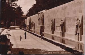 Switzerland Geneva Monument de la Reformation Geneve Vintage RPPC C084