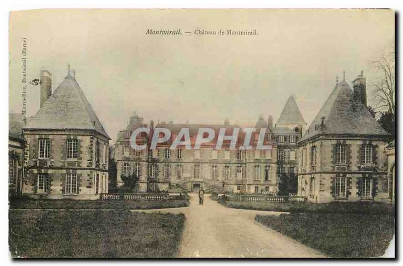 Old Postcard Montmirail Castle Montmirail