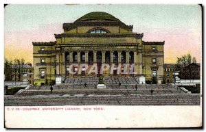 Postcard Old Columbia University Library New York