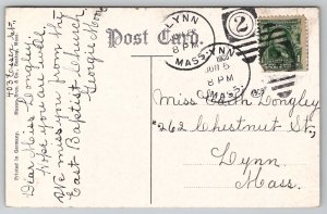 Lynn MA High Rock 1908 Massachusetts Postcard D40