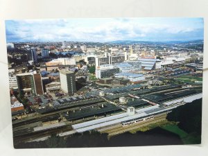 City on the Move Aerial View of Sheffield Yorkshire Large Vintage Postcard 1998