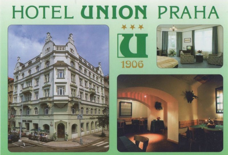 Hotel Union Praha Prague Restaurant Postcard