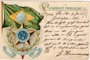 Estados Unidos Do Brasil 1889 Postcard 01.54