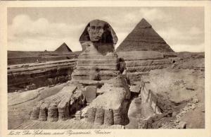The Sphinx & Pyramids, Cairo, Egypt, Africa, 1900-1910s
