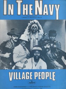 The Village People In The Navy Rare XL Sheet Music