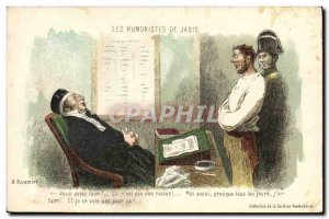 Old Postcard Fantasy Illustrator Daumier humourists of old Vousa hunger Viez