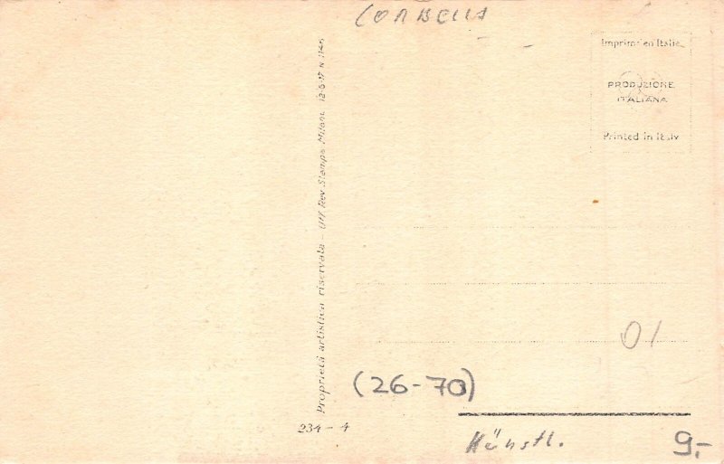 Art by Tito Corbella Love Romance Horse etc lot of 9 postcards B899