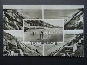 Dorset SOUTHBOURNE 5 Image Multiview c1950's RP Postcard by Valentine