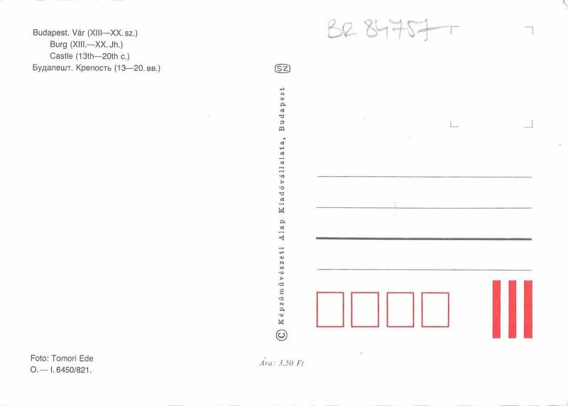 BR84757 budapest castle hungary