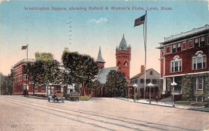 Washinton Square showing Oxford & Women's Clubs - Lynn, Massachusetts MA