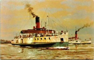 Humber Ferry PS Lincoln Castle Old Ships VTG Postcard UNP Unused British Vintage