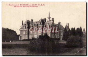 Old Postcard Forges les Eaux Surroundings The castle Gaillefontaine