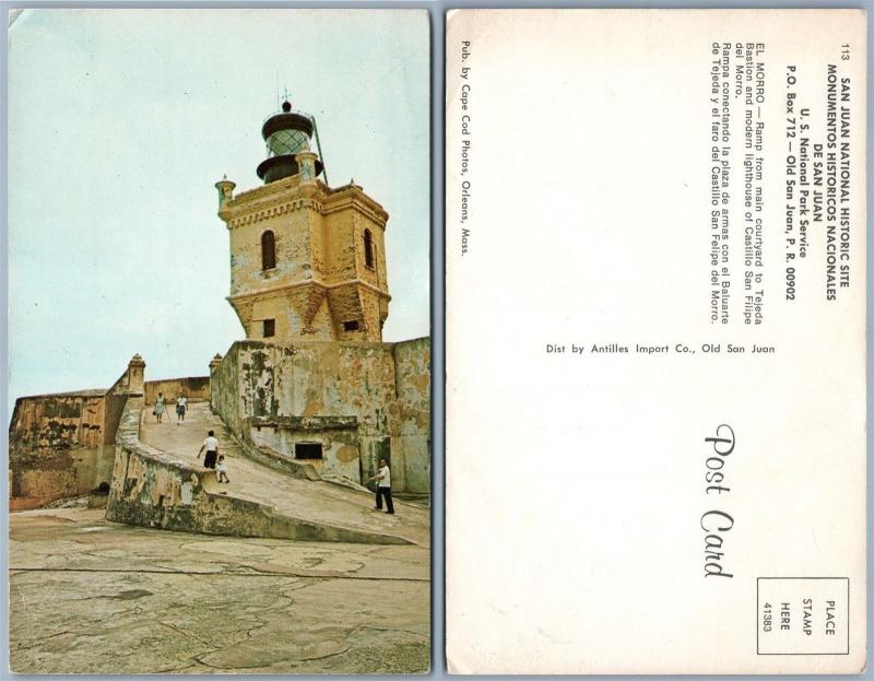 PUERTO RICO SAN JUAN NATIONAL HISTORIC SITE PORTO RICO VINTAGE POSTCARD