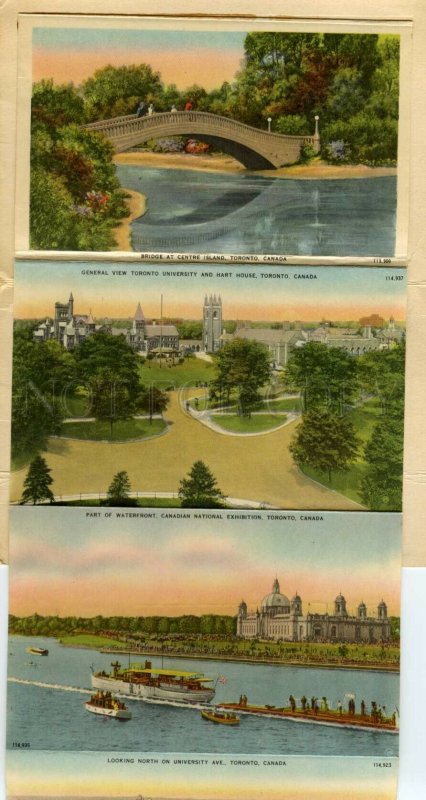 492035 Canada Flag Toronto Vintage booklet 20 views