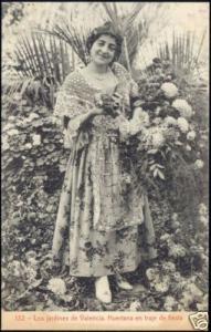 spain, VALENCIA, Huertana en Traje de Fiesta (1910s)