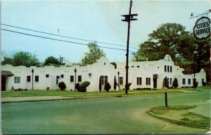 Postcard GA Columbus The Plaza Hotel Court Roadside 1949 H14