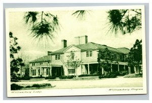 Vintage 1940's Advertising Postcard Williamsburg Lodge Williamsburg Virginia