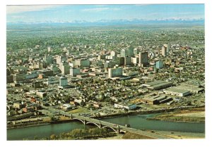 Aerial View of Calgary, Alberta, Canada Post Prepaid Postal Stationery