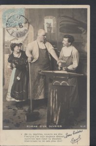 Blacksmith Postcard - Roman D'Un Ouvrier T1047