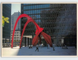 Postcard Calder Statue, Chicago, Illinois