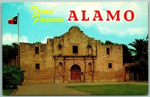 Texas Famous Alamo San Antonio TX UNP Chrome Postcard H6