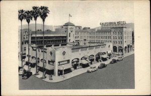 San Bernardino California CA California Hotel Vintage Postcard