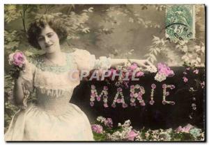 Old Postcard Marie Surname