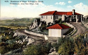 California San Diego Grossmont Residence Of Mme Schumann Heink