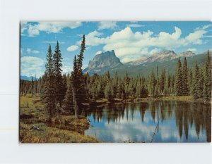 Postcard Mount Eisenhower Canadian Rockies Canada