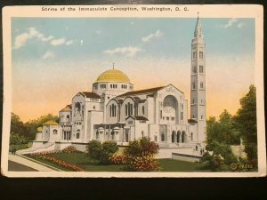 Vintage Postcard 1915-1930 Shrine of the Immaculate Conception Washington D.C.