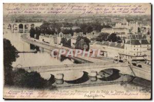 Laval Old Postcard panorama taken from the courthouse