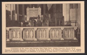 NYC Cathedral of St. John the Divine Interior Choir Parapet, South Half ~ WB