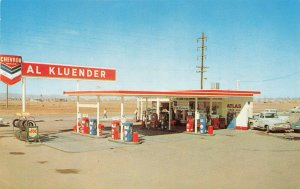 Phoenix AZ Al Kluender Chevron Gas Station Old Truck Atlas Tires Postcard 