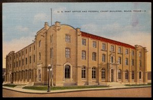 Vintage Postcard 1936 Post Office & Courthouse Building, Waco, Texas (TX)