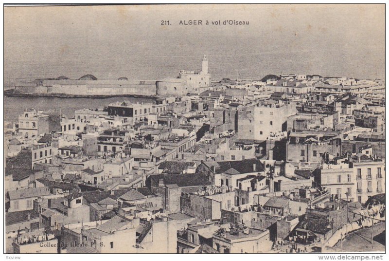 Bird's Eye View, Alger A Vol d'Oiseau, ALGER, Algeria, Africa, 1900-1910s