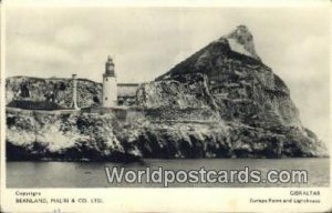 Europa Point & Lighthouse Gibraltar German Postcard Germany Post Card