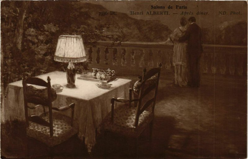 CPA Salon de Paris H. ALBERTI Apres diner (867253)