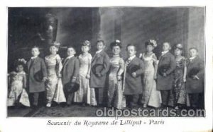 Circus Midgets Royaume de Lilliput 1909 small internal crease towards right e...