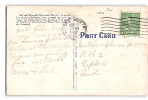 Texarkana Arkansas AR Damaged Postcard 1947 Michael Meagher Memorial Hospital
