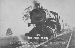 N.Y. Central & Hudson River R.R Club Train Railroad, Train Postcard